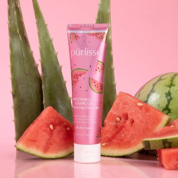▪️ 5/$25 Purlisse Watermelon + Charcoal Purifying Cleanser  - 1 oz FOIL SEALED - Picture 3 of 6